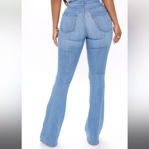 Fashionova ripped flare jeans